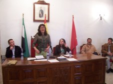 Isabel Villa en el acto de Toma de Posesión de Alcaldesa.