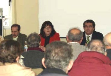 Director del INSS de Trujillo Pedro Acero y el Subdirector Provincial de Cáceres de Información Administrativa,  Miguel Garcia.