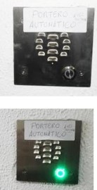 La luz verde indica que el médico se encuentra fuera del Centro.