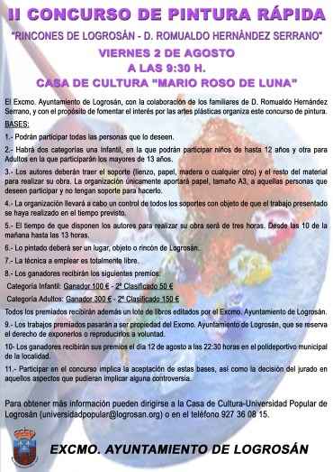 II concurso de pintura sin la 9