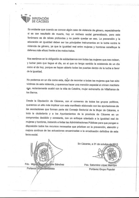 MANIFIESTO CONTRA EL MALTRATO A LA MUJER 2