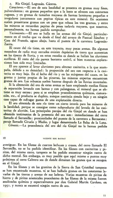 el oro de logrosán - Sos Baynat