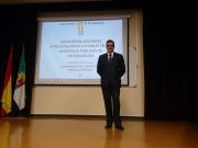 El doctor Mont3s esta mañana en la defensa de su tesis