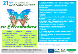 Cartel Día Europeo de la Red Natura