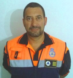 José Ignacio Santos, delegado autonómico de los voluntarios de Protección Civil Extremadura.